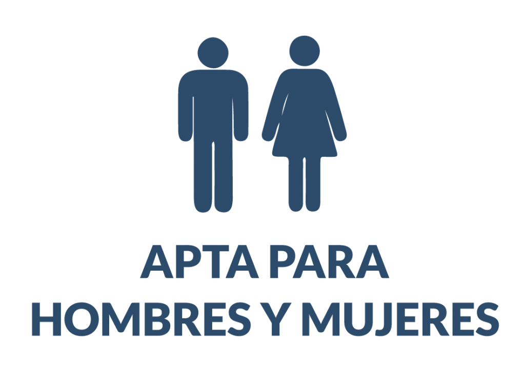 apta para hombres y mujeres